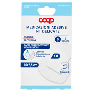 Medicazioni Adesive TNT Delicate 1 Formato 10 x 7,5 cm XXL 4 pz