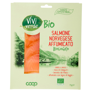 Salmone Norvegese Affumicato Biologico 75 g