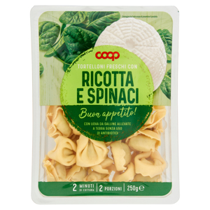 Tortelloni Freschi con Ricotta e Spinaci 250 g