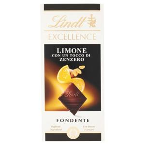 Lindt Excellence Tavoletta Cioccolato Fondente Limone e Zenzero 100 g