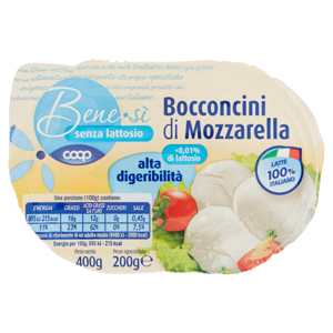 senza lattosio Bocconcini di Mozzarella alta digeribilità 200 g