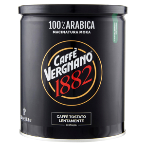 Caffè Vergnano 1882 100% Arabica Macinatura Moka 250 g