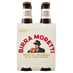 Birra Moretti Ricetta Originale 4 x 33 cl