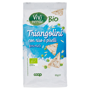 Triangolini con riso e piselli Biologici 80 g