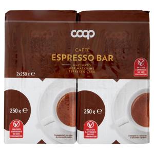 Caffè Espresso Bar Macinato per Macchine Espresso Casa 2 x 250 g