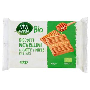 Biscotti Novellini al Latte e Miele Biologici 330 g