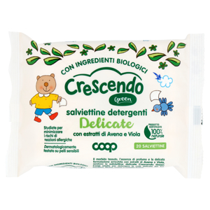 salviettine detergenti Delicate Green 20 pz