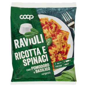 Ravioli di Ricotta e Spinaci con Pomodoro e Basilico surgelati 550 g