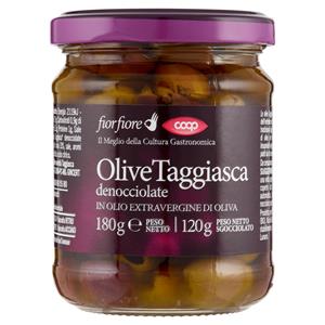Olive Taggiasca denocciolate in Olio Extravergine di Oliva 180 g