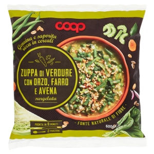 Zuppa di Verdure con Orzo, Farro e Avena surgelata 600 g