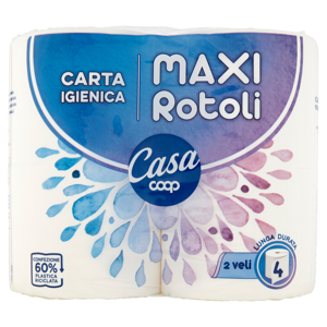Carta Igienica Maxi Rotoli 2 veli 4 pz