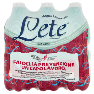 Lete Acqua Minerale Effervescente Naturale 6 x 50 cl