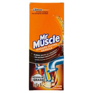 Mr Muscle Niagara Cucina, Disgorgante Granulare per Tubi, Lavandini e Scarichi, 250gr