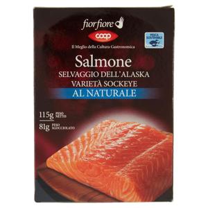 Salmone Selvaggio dell'Alaska Varietà Sockeye al Naturale 115 g