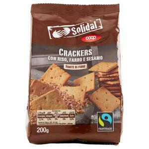 Crackers con Riso, Farro e Sesamo 200 g