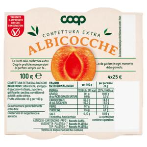 Confettura Extra Albicocche 4 x 25 g