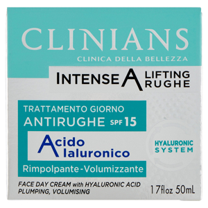 Clinians Intense A Lifting Rughe Trattamento Giorno Antirughe SPF15  Acido Ialuronico 50 mL