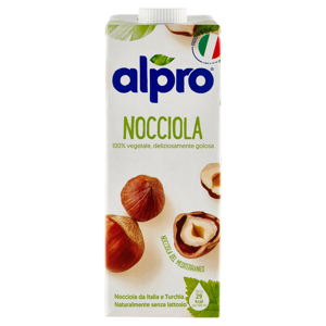 alpro Classico, Bevanda alla Nocciola, 100% vegetale con vitamine B2, B12 e D 1 Litro