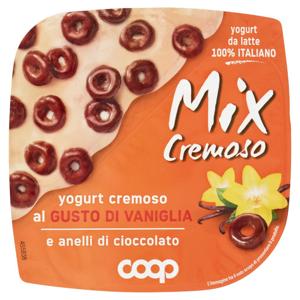 Mix Cremoso yogurt cremoso al Gusto di Vaniglia e anelli di cioccolato 150 g
