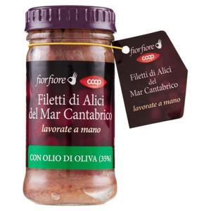 Filetti di Alici del Mar Cantabrico con Olio di Oliva (35%) 100 g