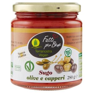 Terranostra Vegan Bio Sugo olive e capperi 280 g