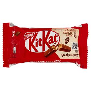 NESTLÉ KitKat Original Wafer croccante ricoperto da Cioccolato al latte 3 snack da 41,5 g