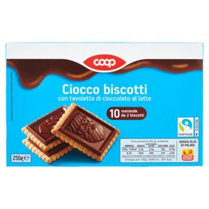 Ciocco biscotti con tavoletta di cioccolato al latte 10 x 25 g