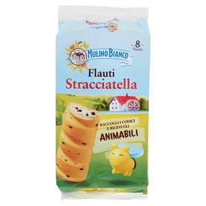 Mulino Bianco Flauti Stracciatella Merenda con 100% Latte Fresco Italiano 280g