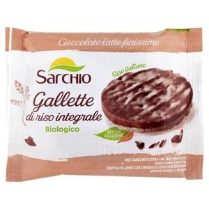 Sarchio Gallette di riso integrale Cioccolato latte 34 g