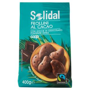 Frollini al Cacao con Gocce di Cioccolato Fondente Extra 400 g