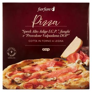 Pizza "Speck Alto Adige I.G.P.", funghi e "Provolone Valpadana DOP" Surgelata 390 g