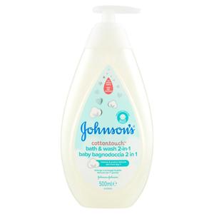 Johnson's Baby Bagnodoccia Cotton Touch 2In1, Ideato Per La Pelle Del Neonato, 500 ml