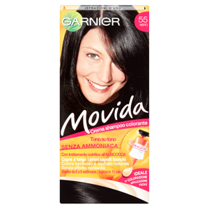 Garnier Movida crema shampoo colorante 55 nero