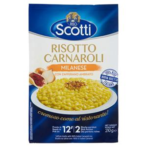 Riso Scotti Risotto Carnaroli Milanese con Zafferano Ambrato 210 g