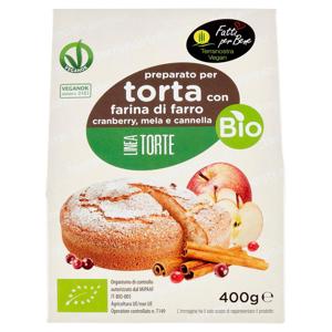 Terranostra Vegan Linea Torte preparato per torta con farina di farro Bio 400 g