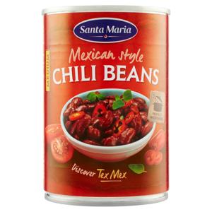 Santa Maria Tex Mex Mexican style Chili Beans Medium 410 g