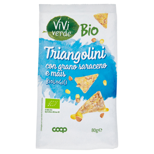Triangolini con grano saraceno e mais Biologici 80 g