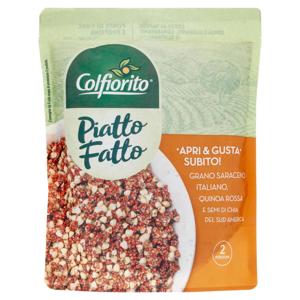 Colfiorito Piatto Fatto Grano Saraceno Italiano, Quinoa Rossa e Semi di Chia del Sud America 250 g