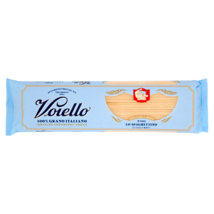 Voiello Pasta Lo Spaghettino N°103 grano Aureo 100% italiano Trafilata bronzo 500 g