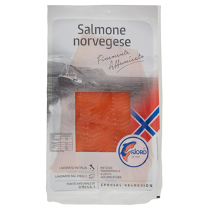 Fjord Salmone norvegese Finemente Affumicato 0,200 kg