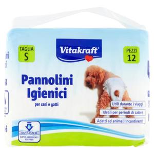 Vitakraft Pannolini Igienici per cani e gatti Taglia S 12 pz