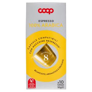 Espresso 100% Arabica 10 Capsule Compatibili con Macchine Nespresso* 50 g
