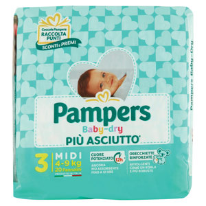 Pampers Baby-dry 3 Midi 28 pz
