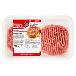 Hamburger di vitello con bovino adulto 160 g