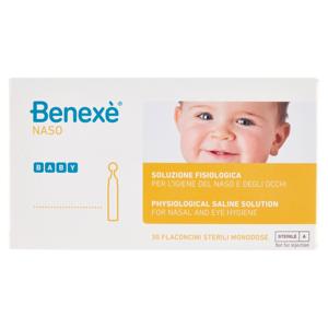 Benexè Naso Baby Soluzione Fisiologica per l'Igiene del Naso e degli Occhi 30 x 5 ml