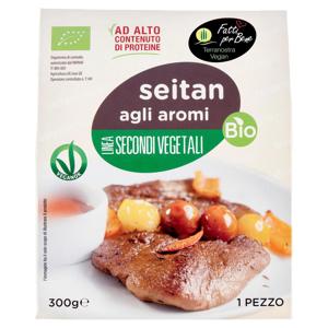 Terranostra Vegan Linea Secondi Vegetali seitan agli aromi Bio 300 g