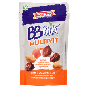 Ventura BBmix Multivit Mix di goldenberry, nocciole, arachidi e papaya 150 g