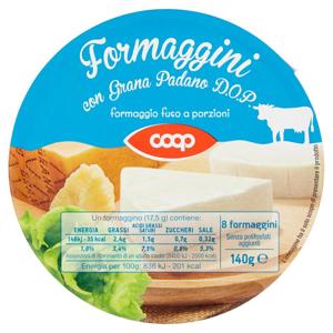 Formaggini con Grana Padano D.O.P. formaggio fuso a porzioni 8 x 17,5 g