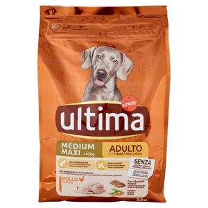 ultima Dog Medium Maxi +10kg Adulto 1-7 Anni Pollo 2,2 kg