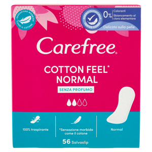 Carefree Cotton Feel* Normal Senza Profumo Salvaslip 56 pz